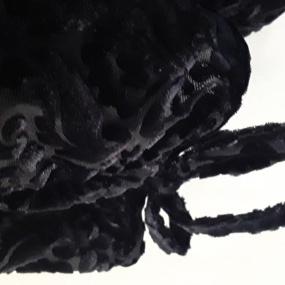 NWT Talbots Black Burnout Velvet Tie Sleeve Plus Petite XP - Picture 13 of 16